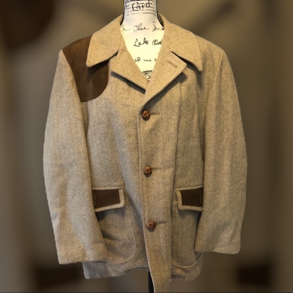 Fox Knapp Other - VINTAGE Fox Knapp Tweed Suede Coat